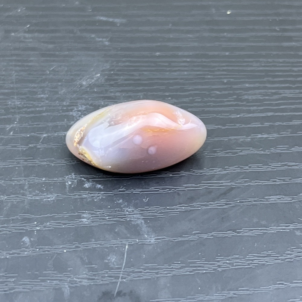 Pink & White Agate Polished Gemstone Crystal Specimen Display Stone